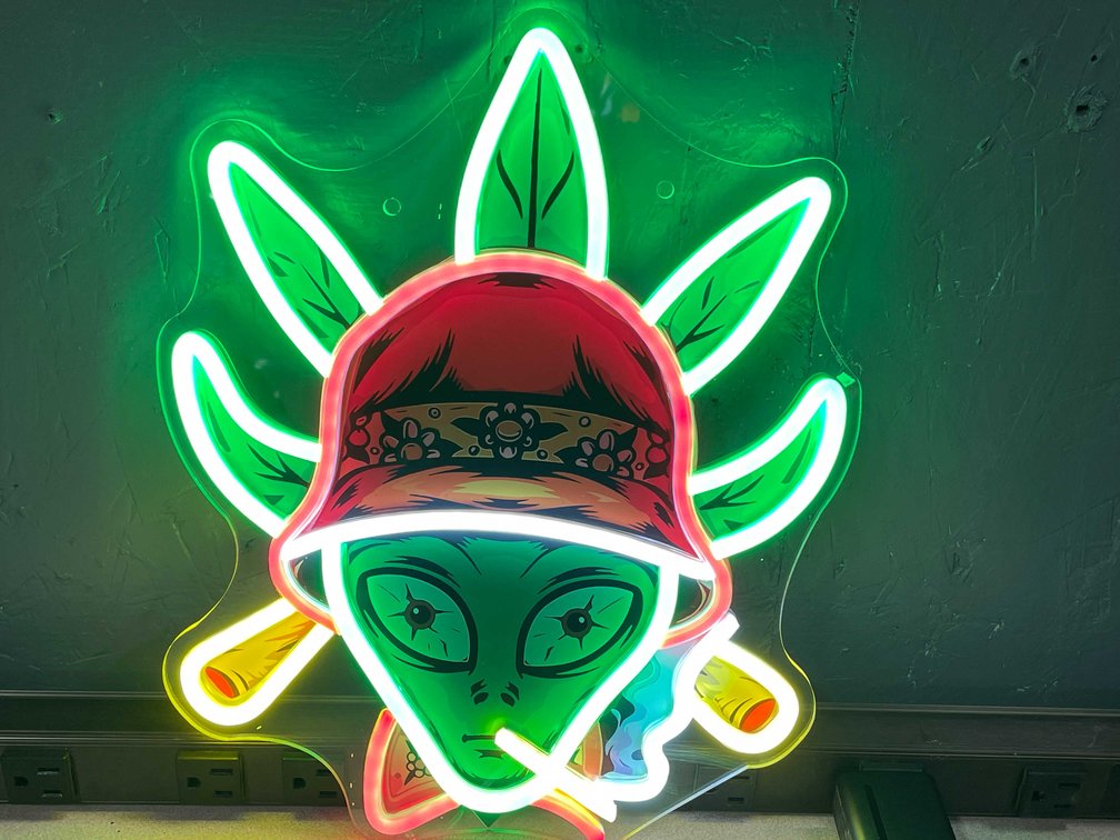 New 420 Style Neon Alien Light (T2)