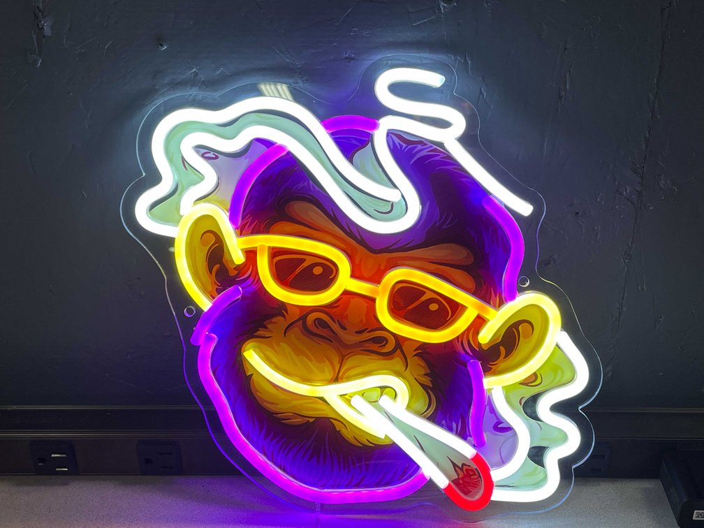 New 420 Novelty Cool Monkey Neon Light (T2)