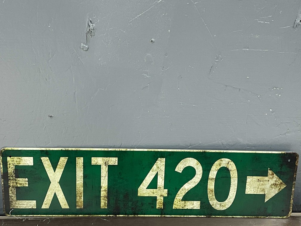 Metal 420 Related Street Style Sign (T2)