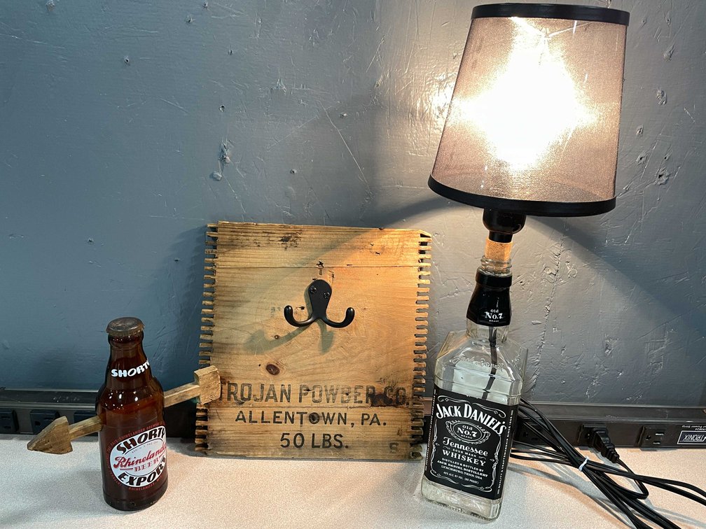 Jack Daniels Lamp & Trojan Powder Coat Rack (T5)