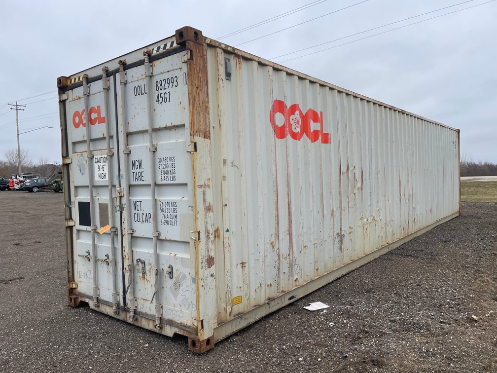 Used, 40' Long Cube Shipping Container
