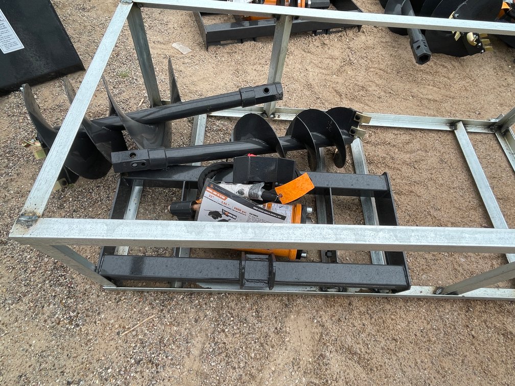 Unused 2026 Wolverine Skid Steer Auger Drive and Bit Attachment