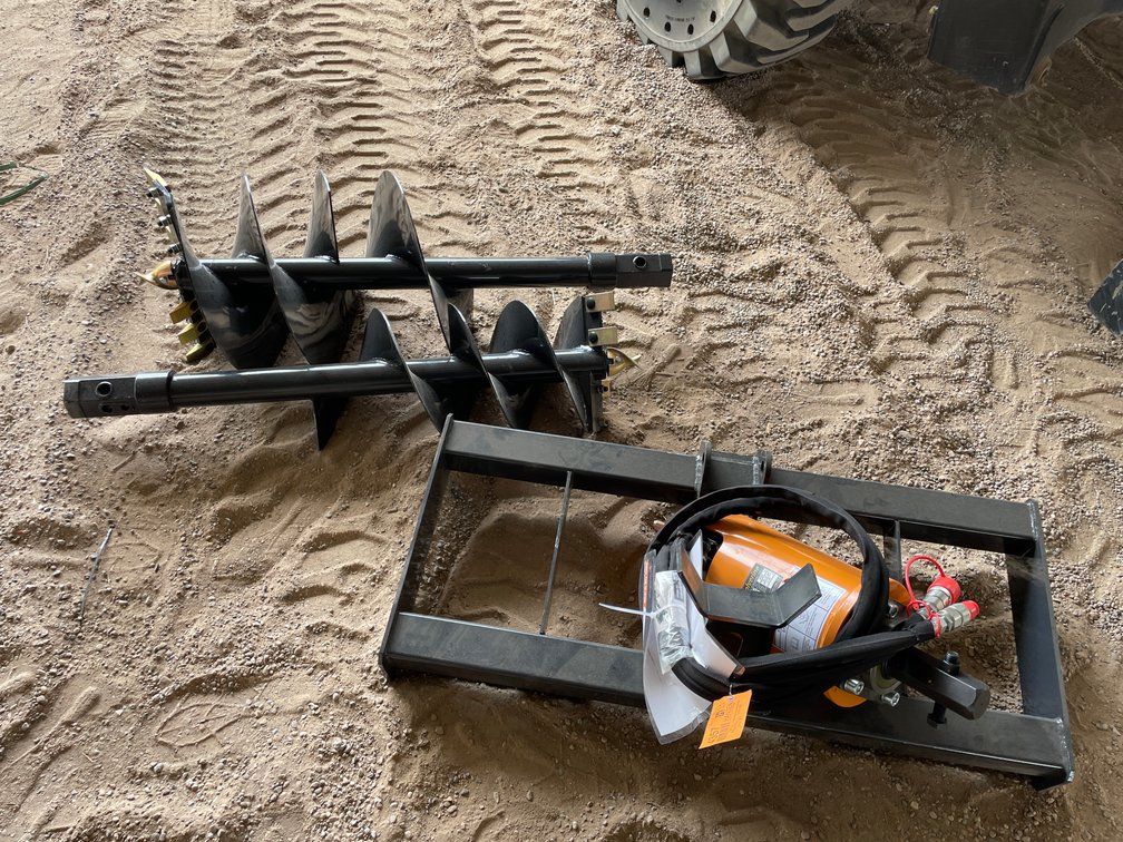 Unused 2026 Wolverine Skid Steer Auger Drive and Bit Attachment