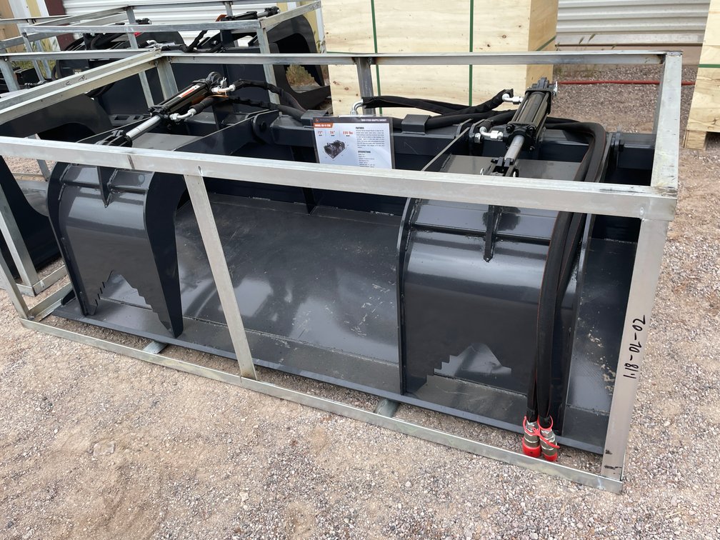 Unused 2026 Wolverine Skid Steer Grapple Bucket Attachment