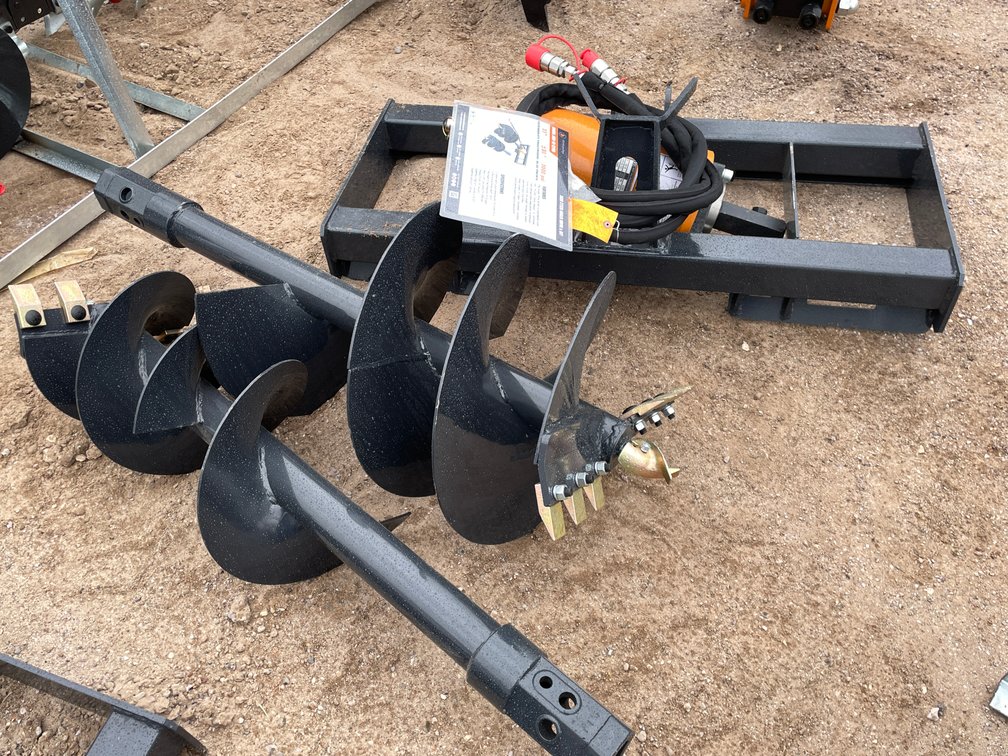 Unused 2026 Wolverine Skid Steer Auger Drive and Bit Attachment