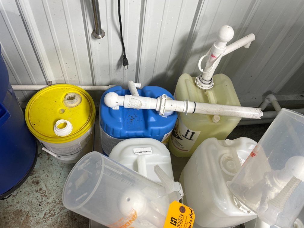 Stainless Steel Stand and Cleaning Supplies