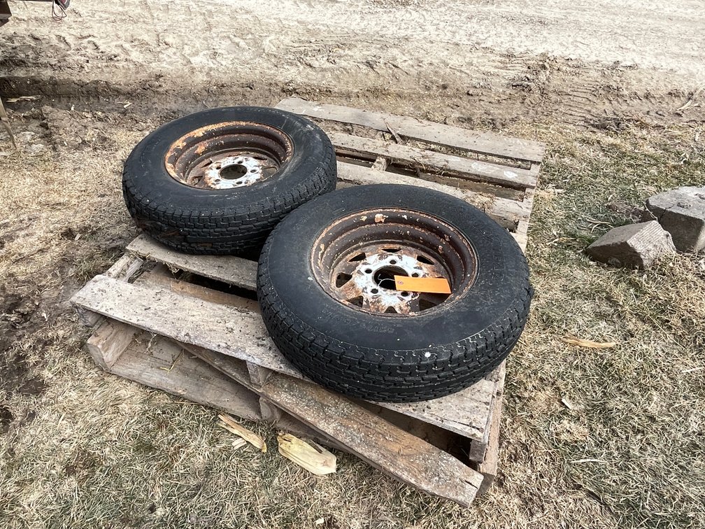 (2) Marathon Radial Tires on Rims