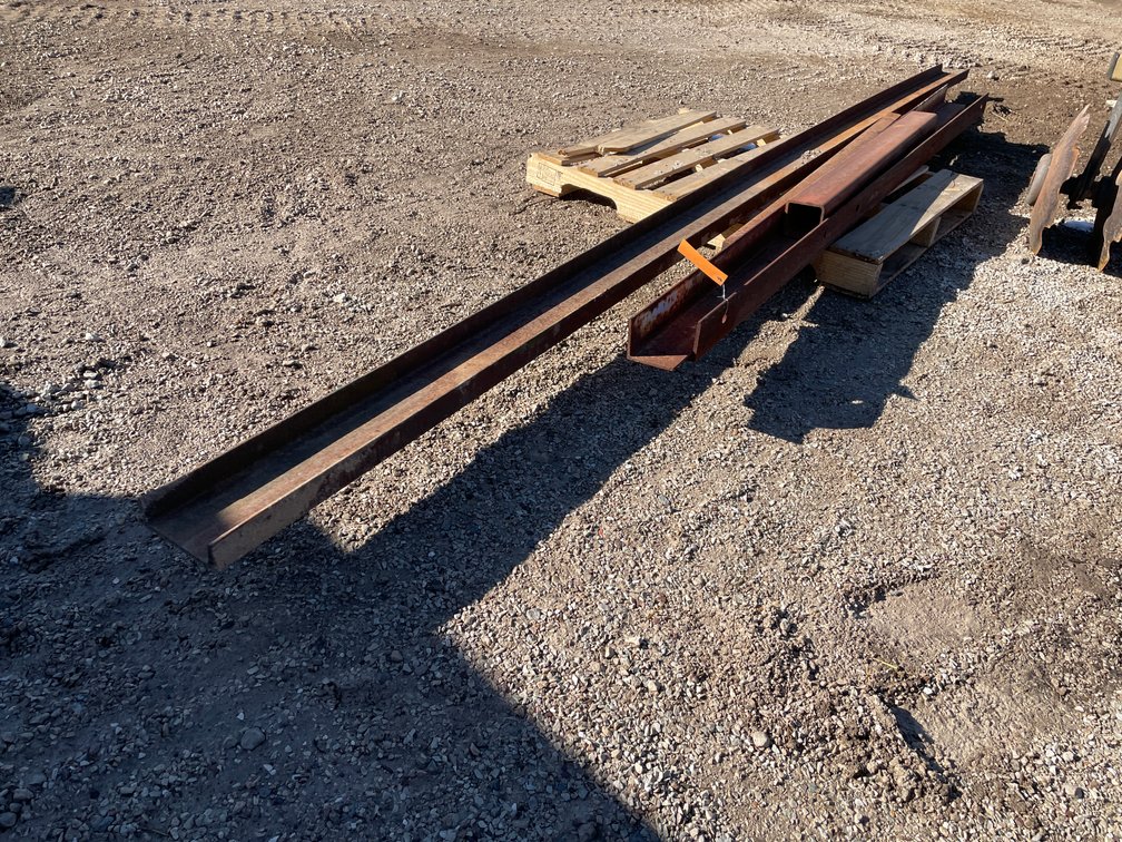 Pallet of Assorted Steel beams