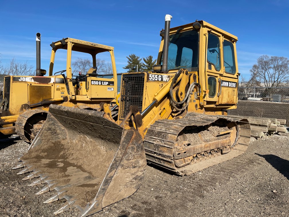 1998 John Deere 555G WT Series IV Crawler Loader