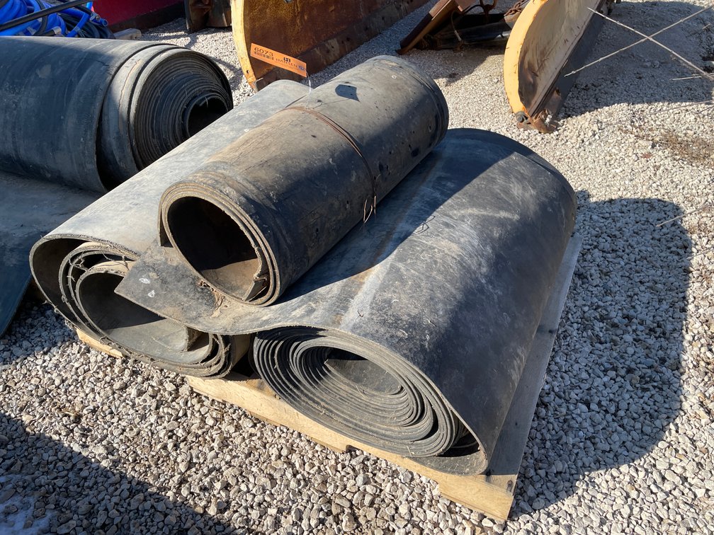 (2) Pallets of Rubber Belting