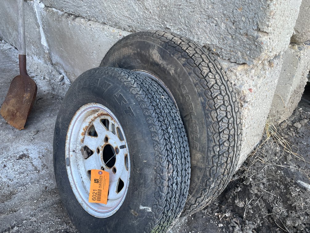 (2) Trailer Tires on Rims