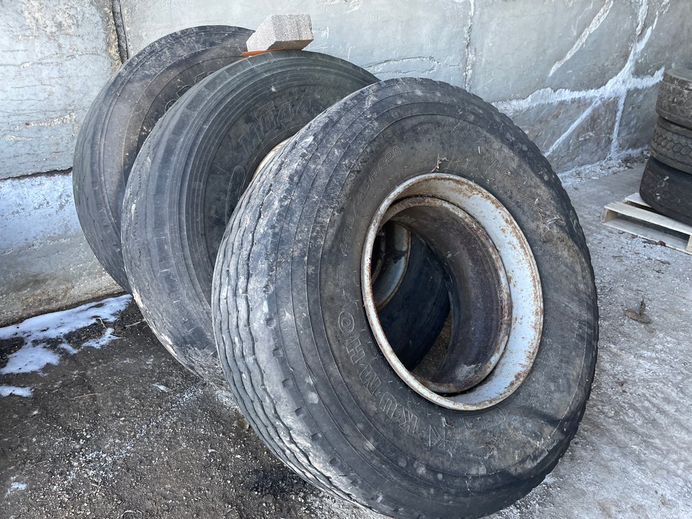 (3) Semi Truck Tires on Dayton Rims