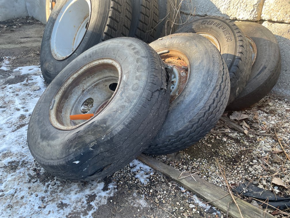 (4) Truck Tires on Steel Rims