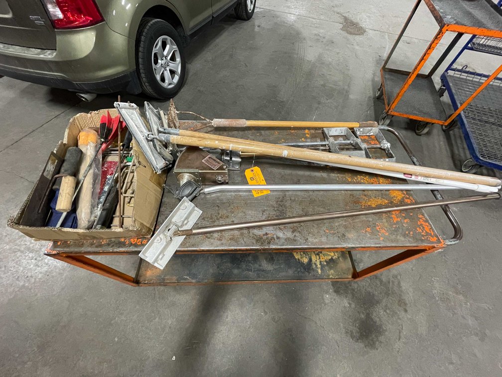 (9) Drywall Finishing Tools and Paint Supplies (CW)