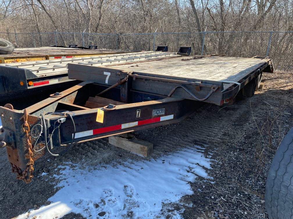 1995 True-Line Tandem Axle Equipment Trailer (Has WI Title)