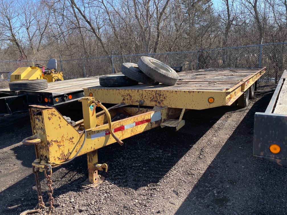 1992 Bera Tandem Axle Tilt Bed, Equipment Trailer (Has WI Title)
