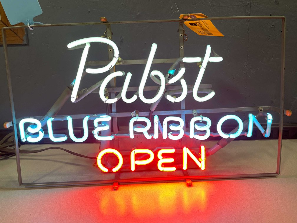 Pabst Blue Ribbon “Open” Neon Sign