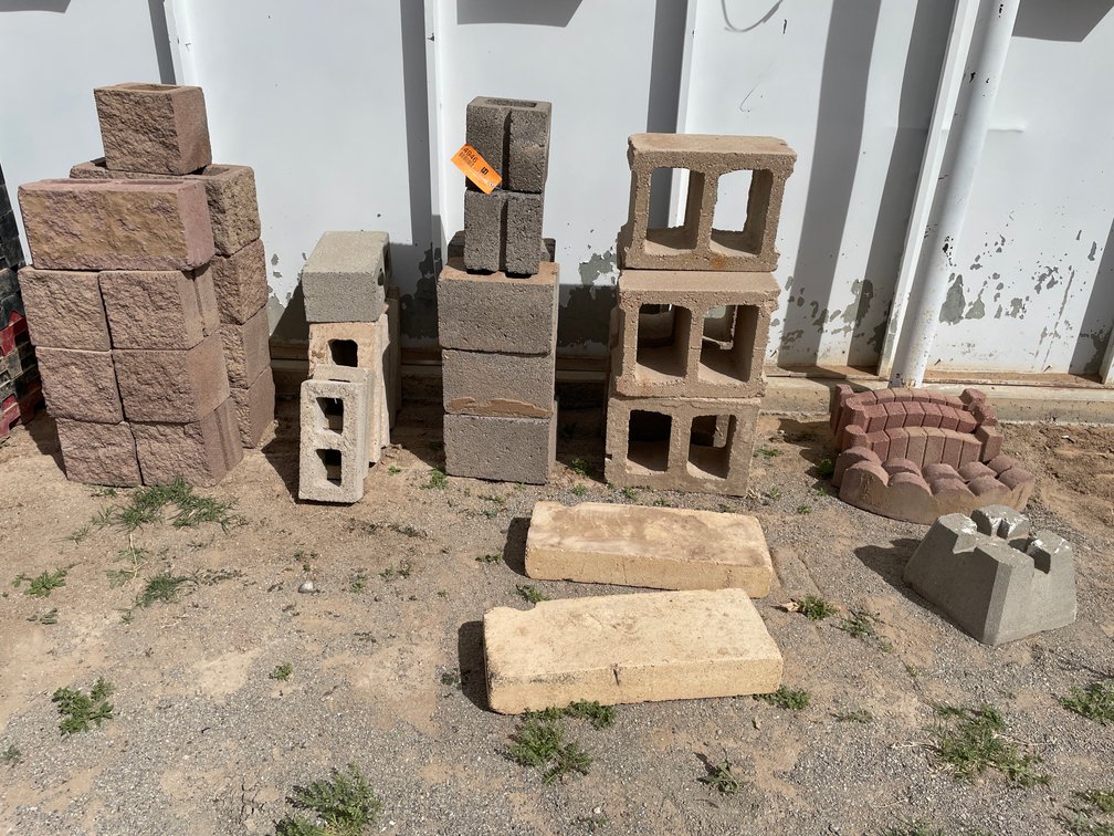 Lot of Misc. Cinderblocks and Pavestones