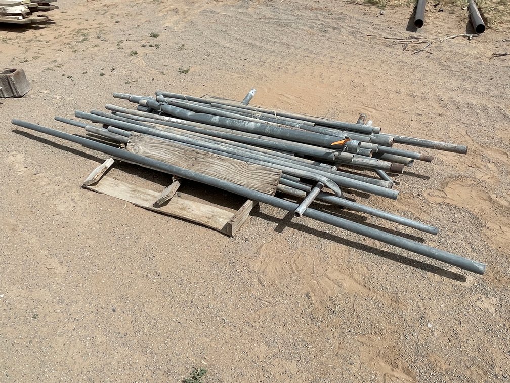 Pallet of Metal Pipes