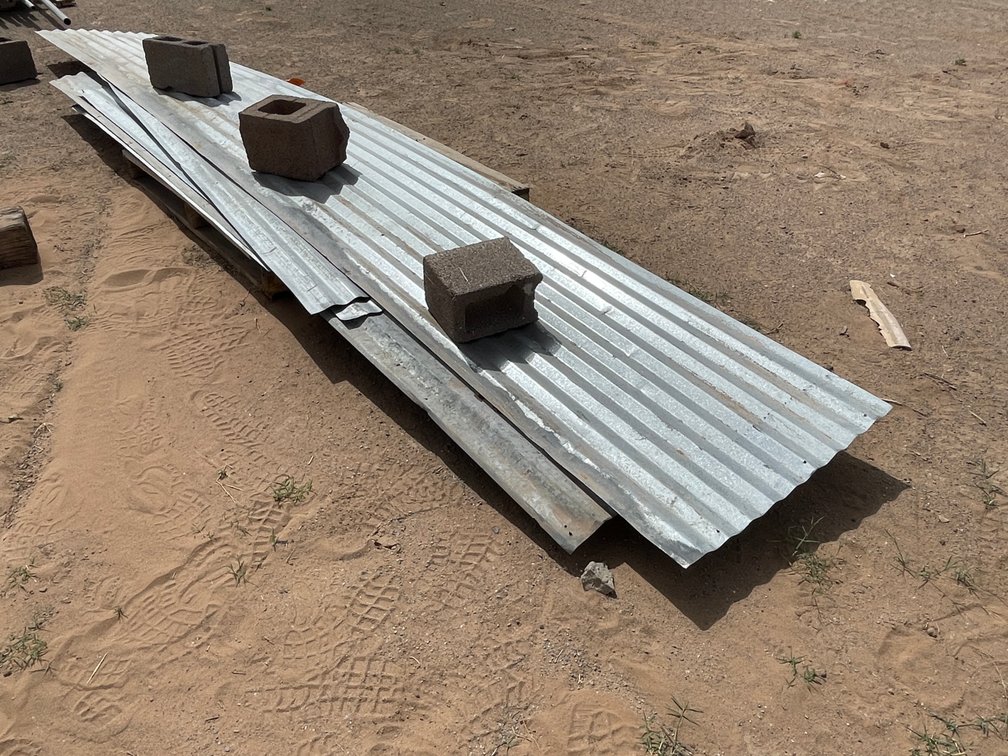 Pallet of Corrugated Metal