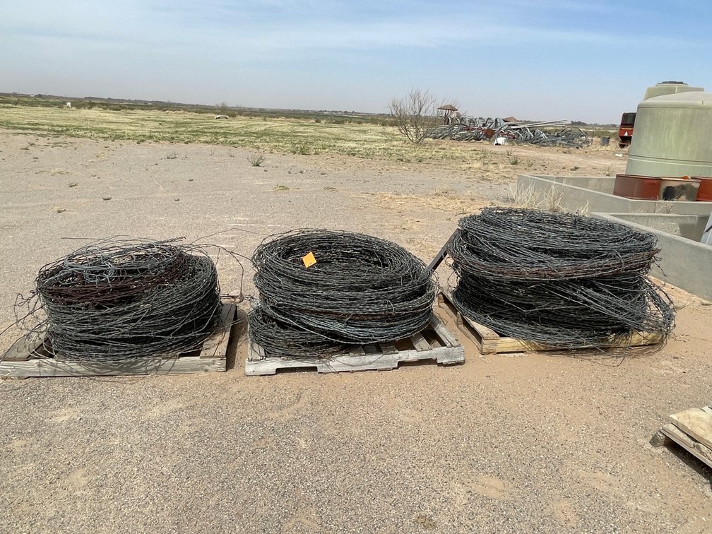 (3) Pallets of Barbed Wire