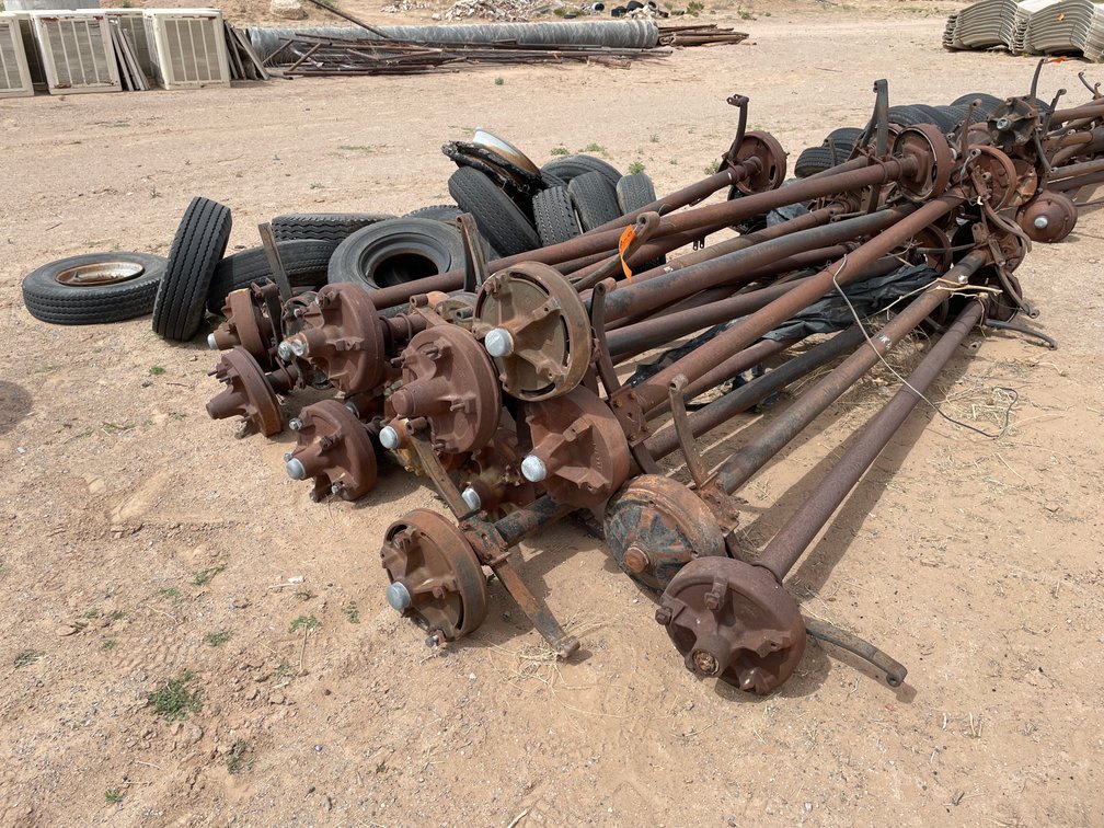 Lot of Axles and Tires
