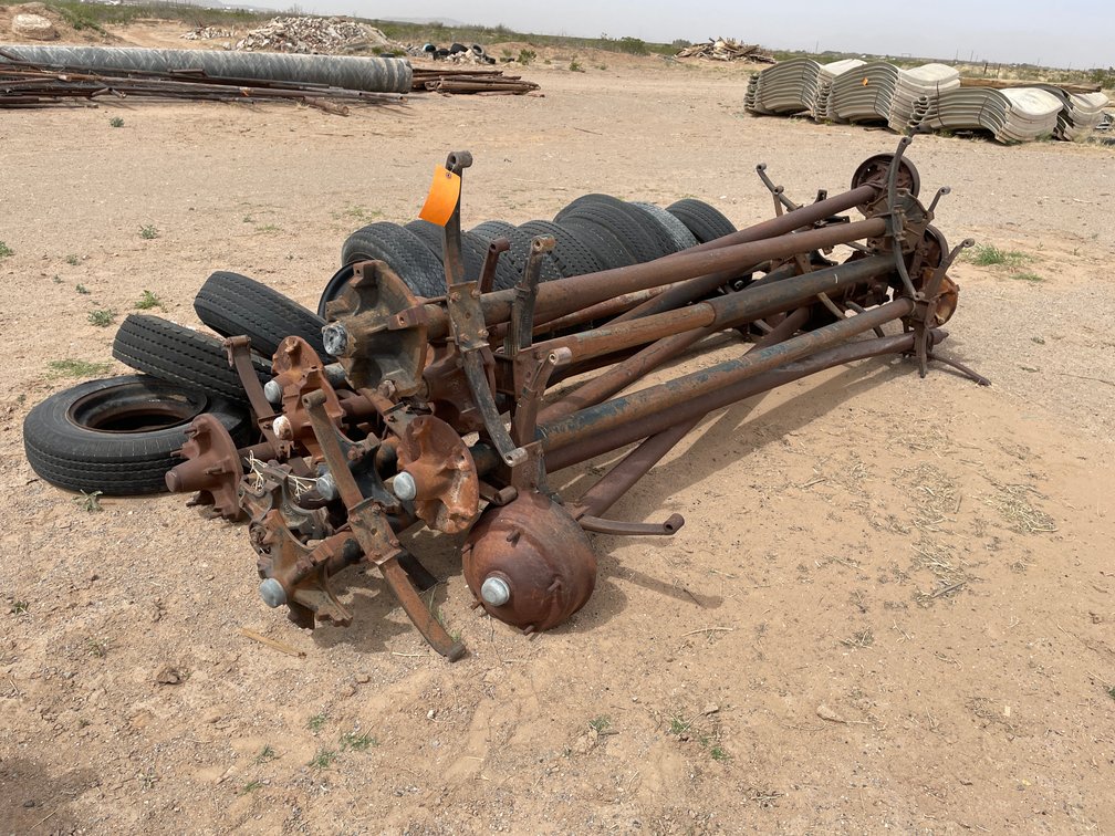 Lot of Axles and Tires