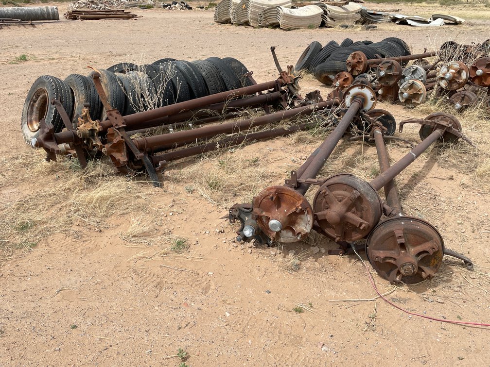 Lot of Axles and Tires