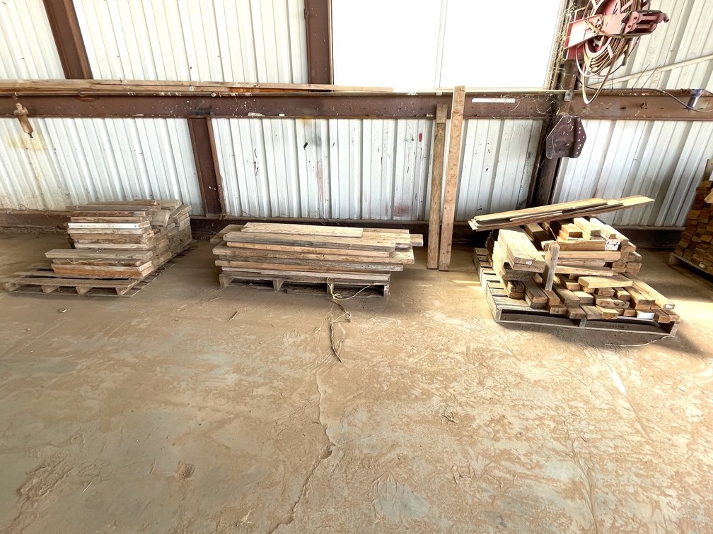 (3) Pallets of Wood Pieces