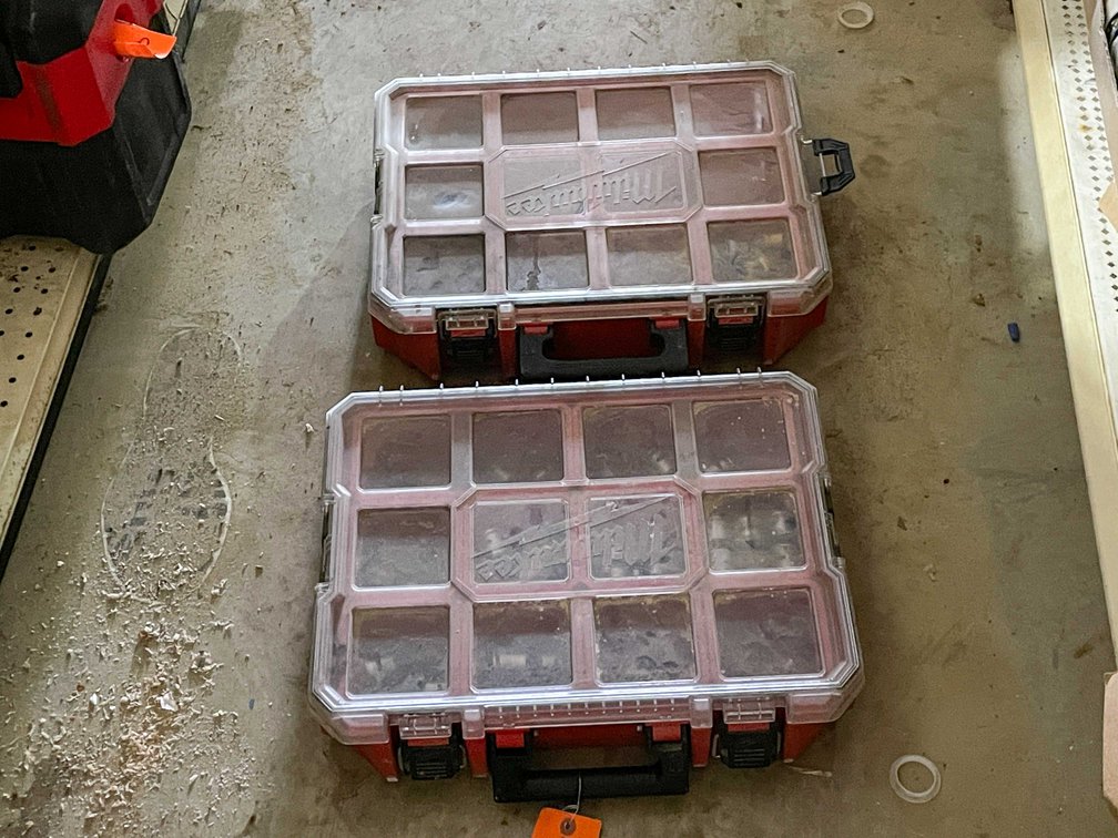 (2) Milwaukee Parts Organizers