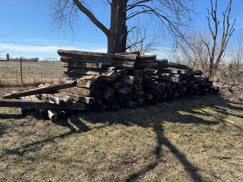 Pile of Railroad Ties