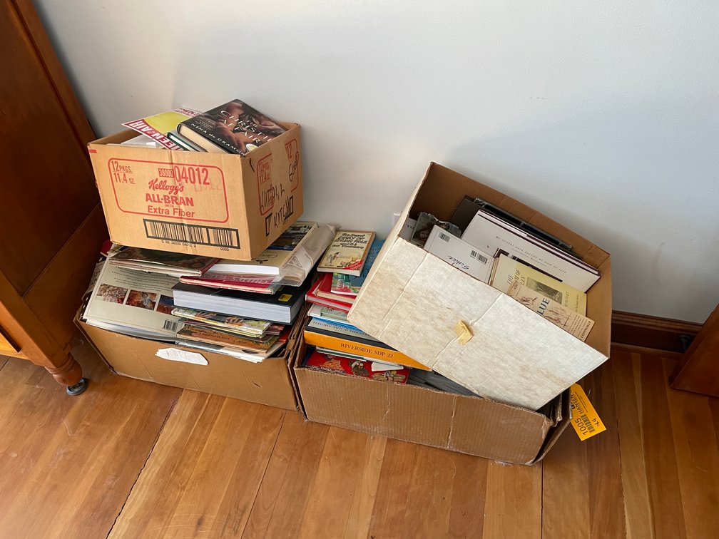(4) Boxes of Various Books