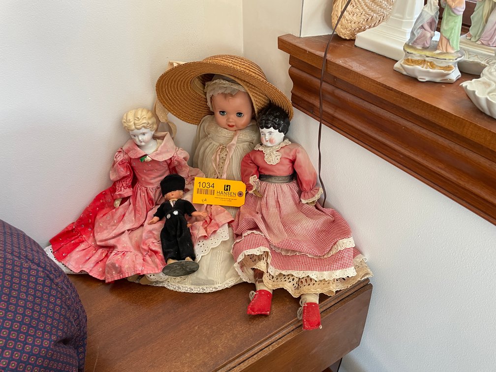 (4) Various Vintage Dolls