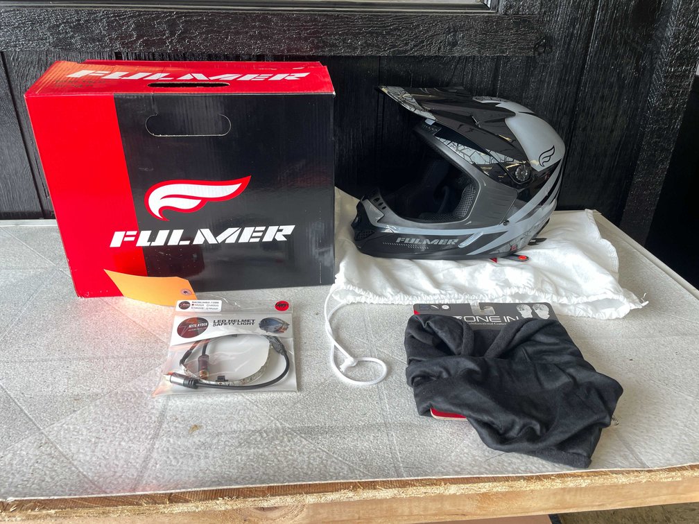 Fulmer Helmet & Neck Gaiter & LED Helmet Safety Light