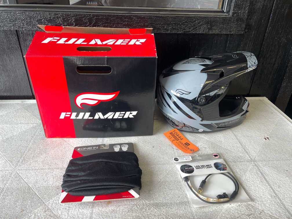 Fulmer Helmet & Neck Gaiter & LED Helmet Safety Light