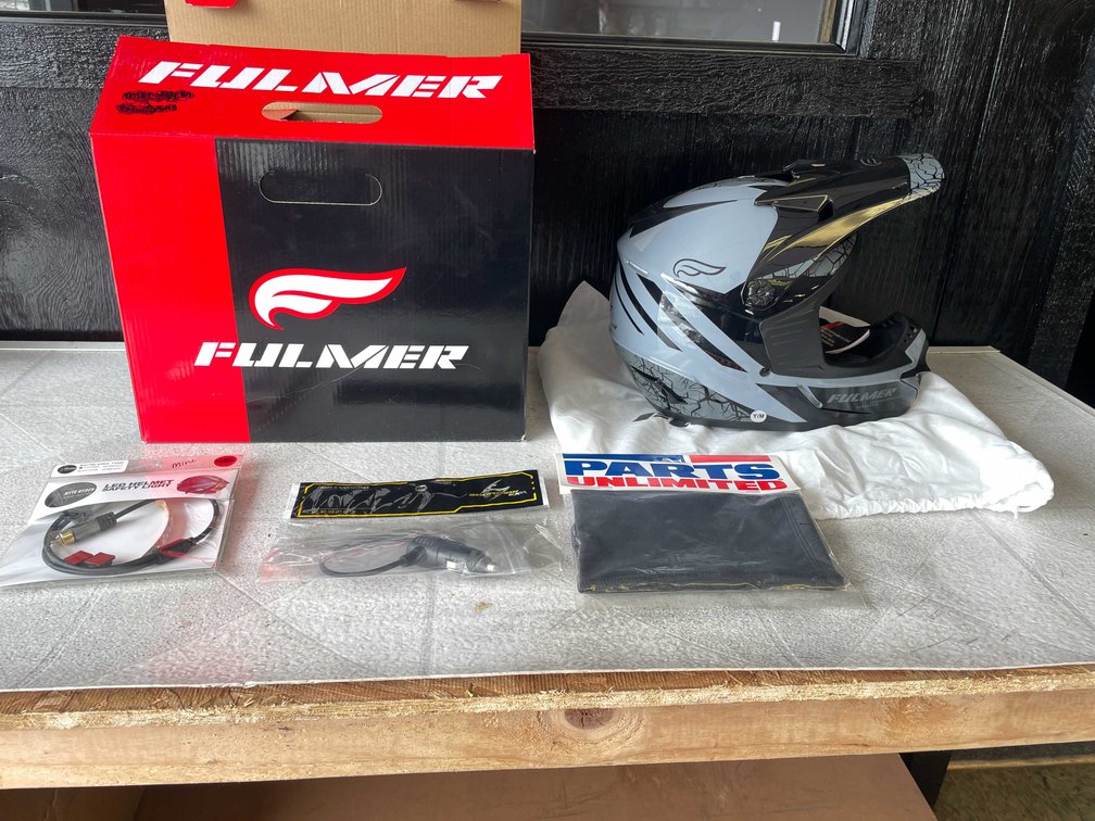 Fulmer Helmet & Neck Gaiter, Adapter and LED Helmet Safety Light