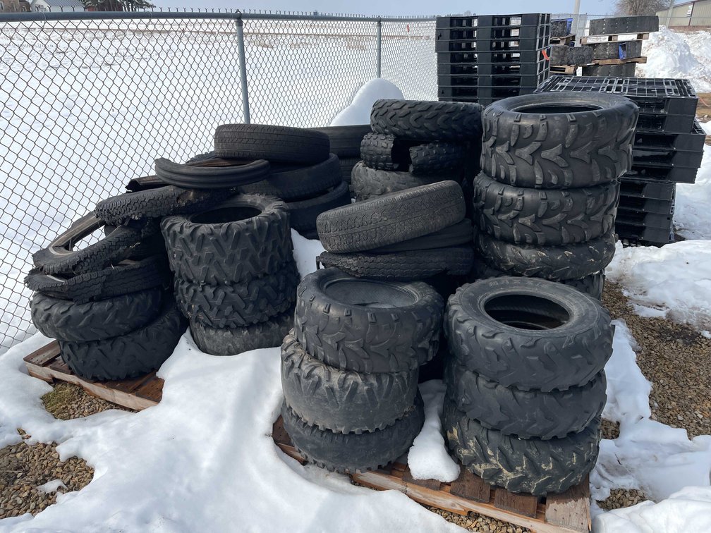 Large Pallet of Used Tires