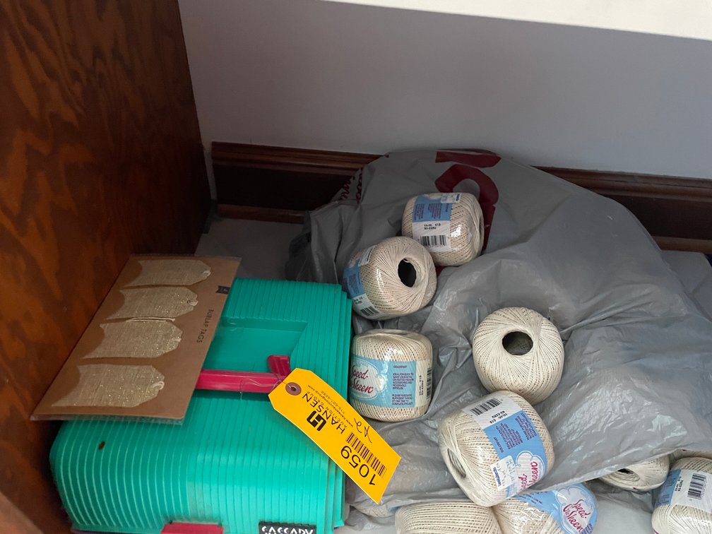 Contents on Floor of Closet