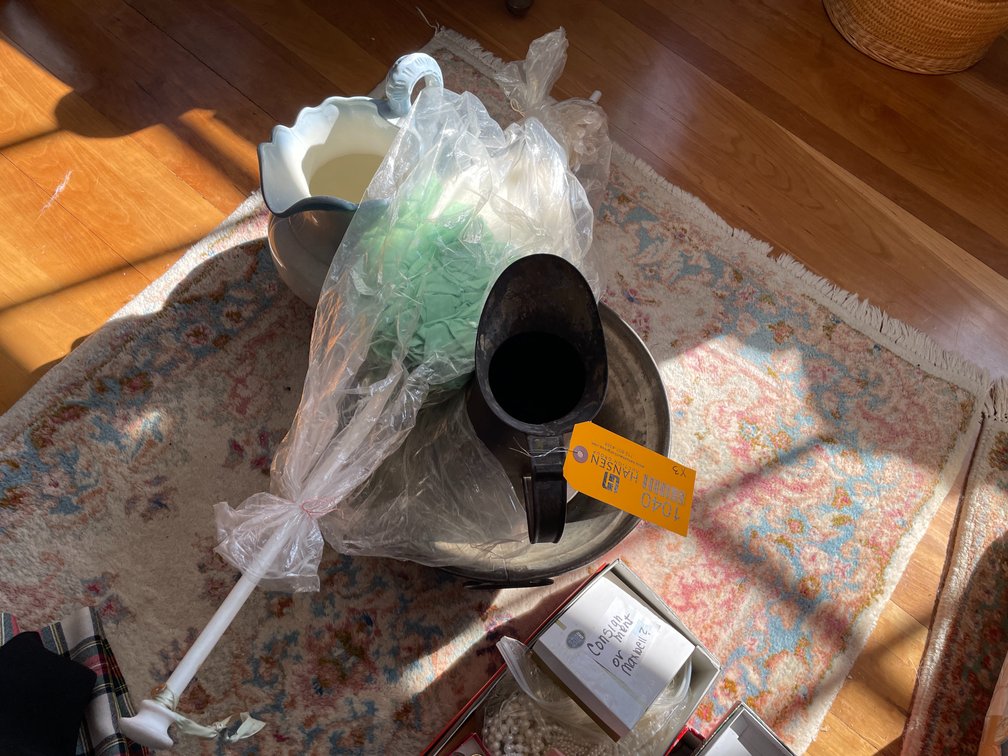 Copper Bowl and Pitcher