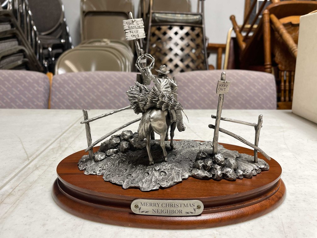 Pewter Statue