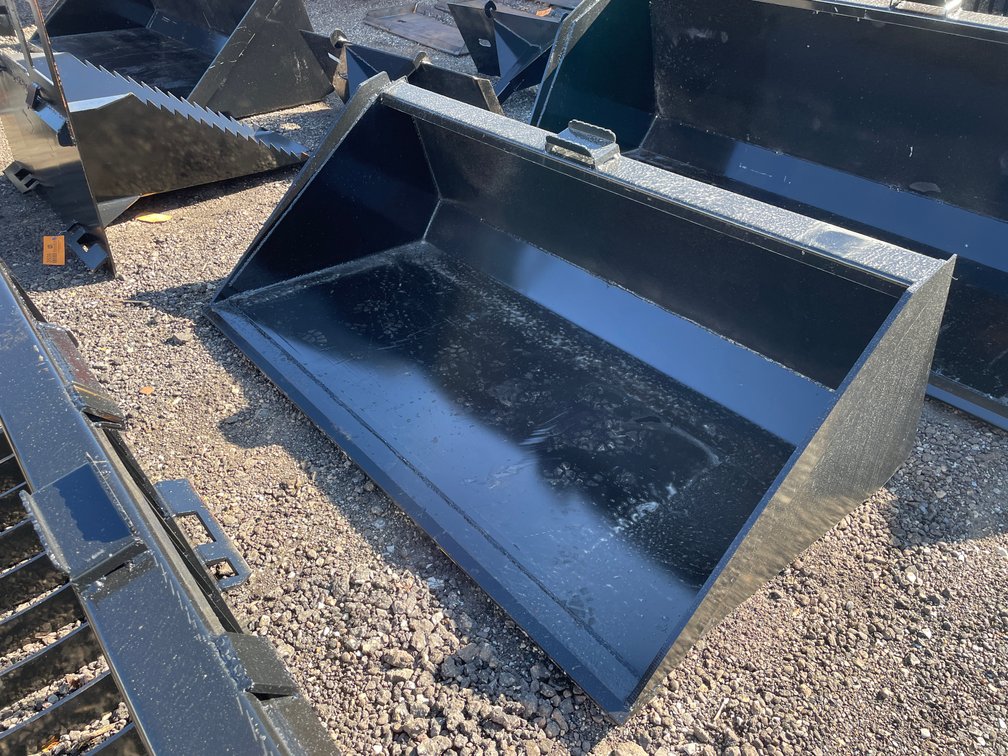 66" Skid Steer Bucket with Blade