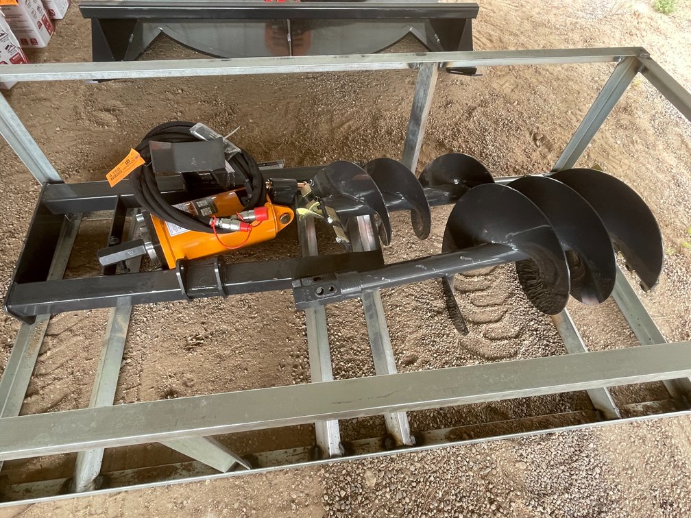 Unused 2026 Wolverine Skid Steer Auger Drive and Bit Attachment