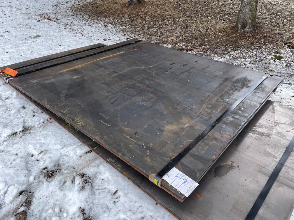 (2) 3/4" Thick Steel Plate