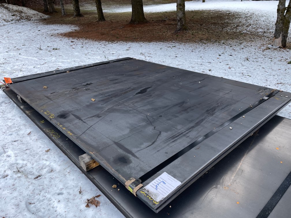 (2) 3/4" Thick Steel Plate