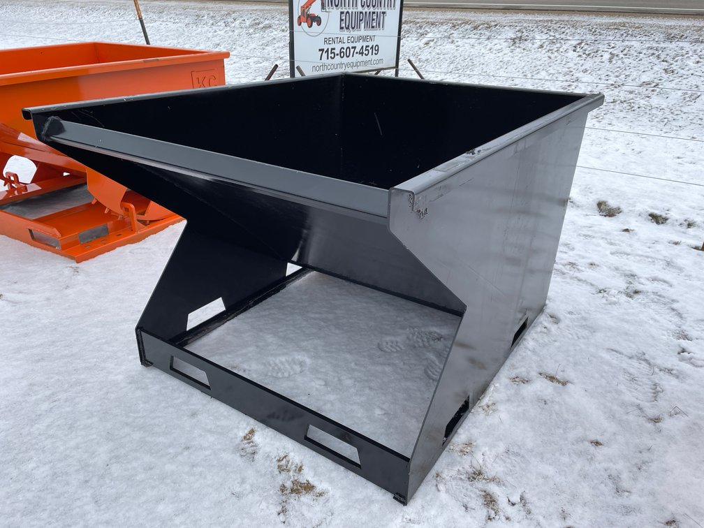 1.5 Yard Skid Steer Mount Trash Hopper