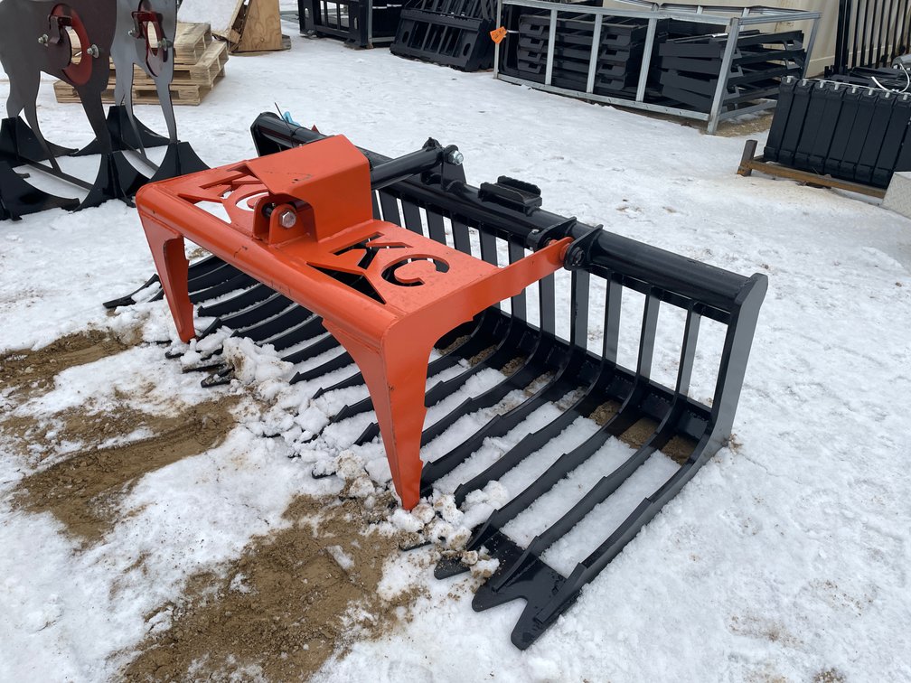 Skid Steer Mount Skeleton Grapple Bucket
