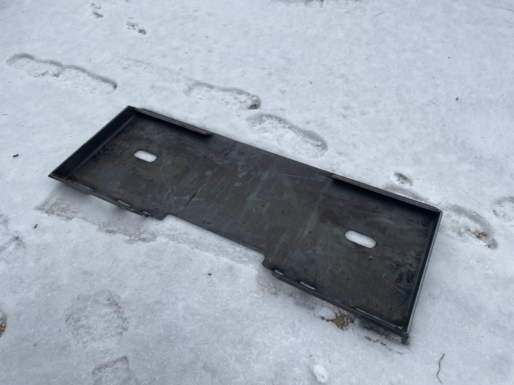 Skid Steer Weldable Attachment Plate