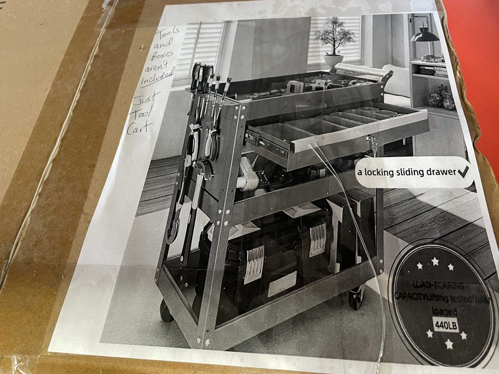 New 3 Tier Tool Cart (CW)
