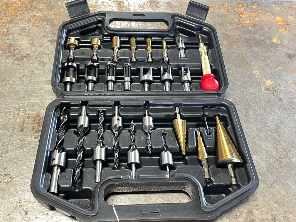 New 25 Pieces Woodworking Countersink and Hole Kit (CW)