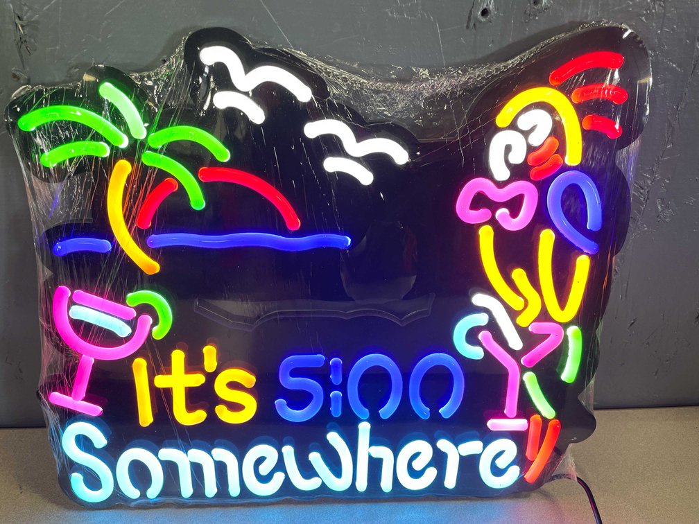 Neon Light "It's 5:00 Somewhere (T2)